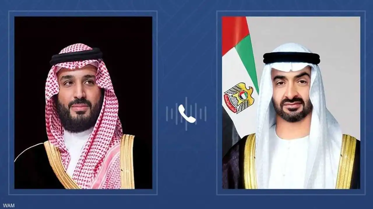 رئيس الإمارات يبحث سبل التعاون المشترك خلال اتصال هاتفي مع ولي العهد